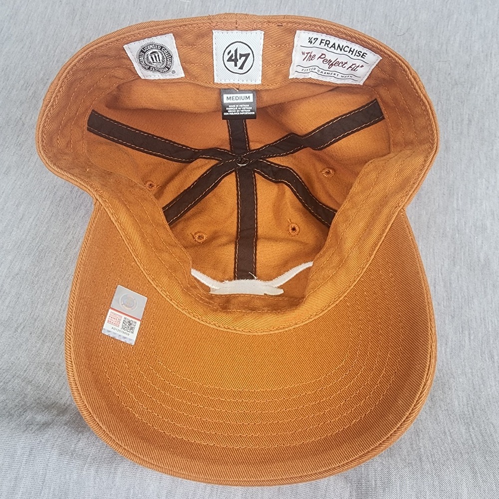 Texas Longhorns 47 Brand Franchise The Perfect Fit Fitted Hat Cap Medium - Picture 6 of 9